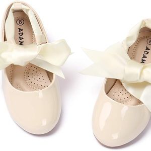 ADAMUMU Girls Dress Shoes Cute Bow Mary Janes